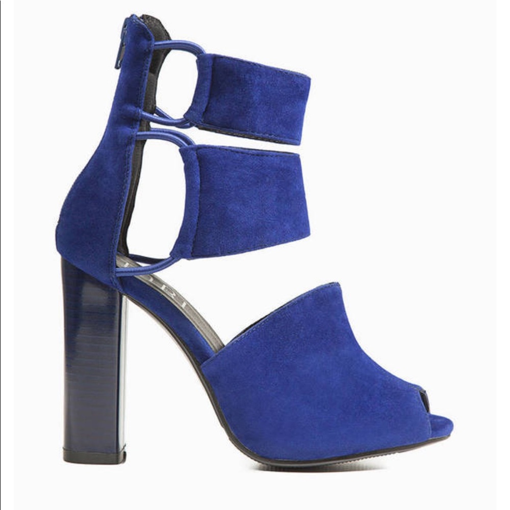 Suede Colbalt Heels